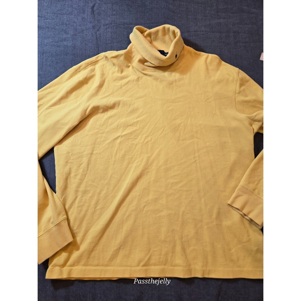 Polo Ralph Lauren Sweater Mens XXL 100% Cotton Pony Embroidered Turtleneck